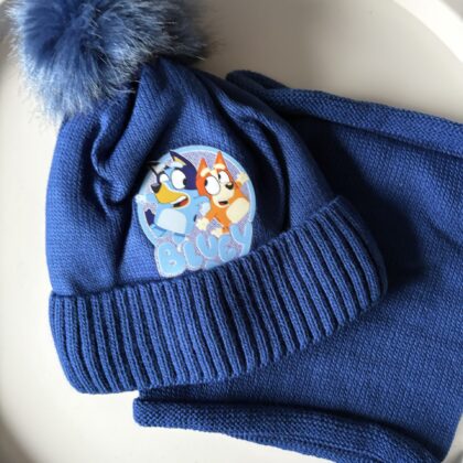 KOMPLET CZAPKA+ KOMIN BLUEY GRANATOWY